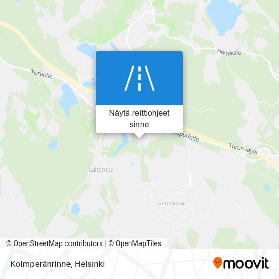 Kolmperänrinne kartta