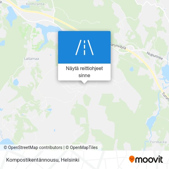 Kompostikentännousu kartta