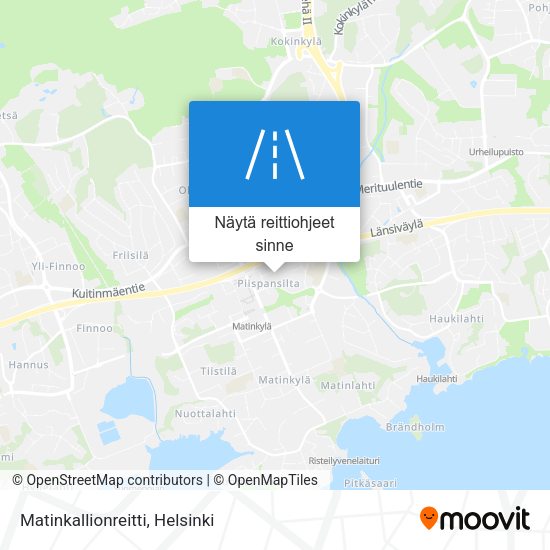 Matinkallionreitti kartta
