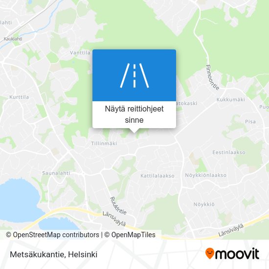 Metsäkukantie kartta