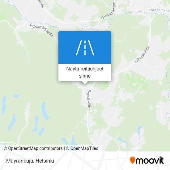 Mäyränkuja kartta