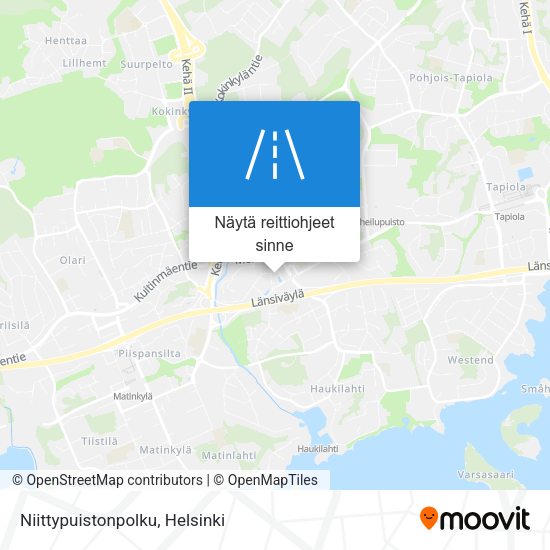 Niittypuistonpolku kartta