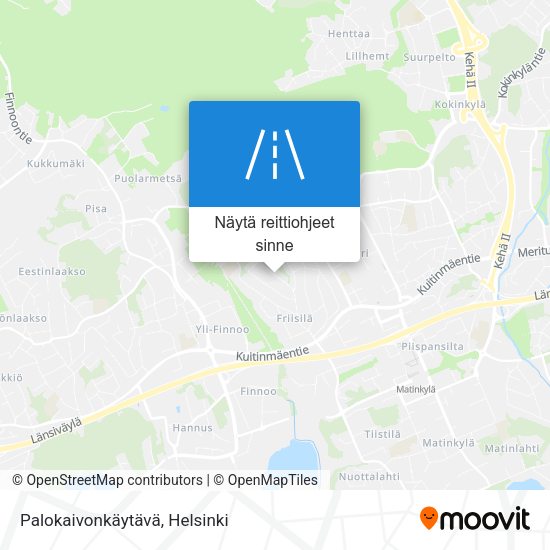 Palokaivonkäytävä kartta