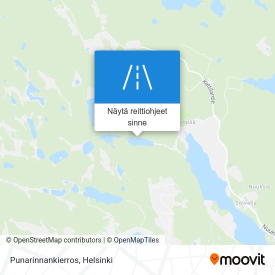 Punarinnankierros kartta