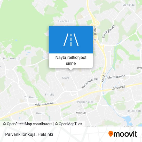 Päivänkilonkuja kartta