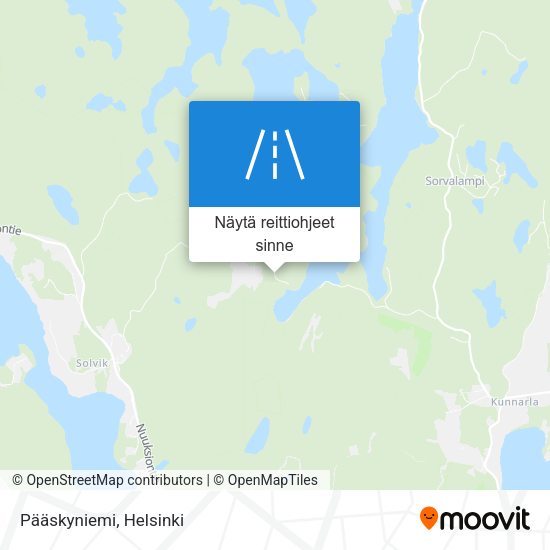 Pääskyniemi kartta