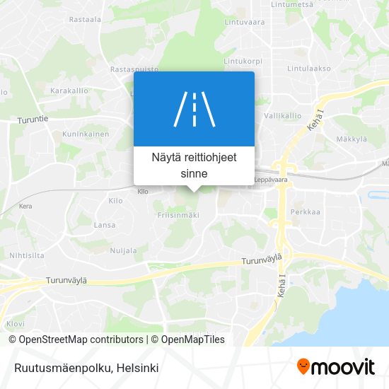 Ruutusmäenpolku kartta