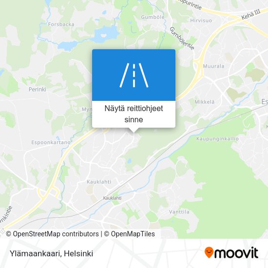 Ylämaankaari kartta