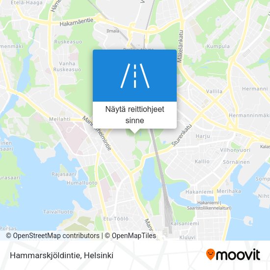 Hammarskjöldintie kartta