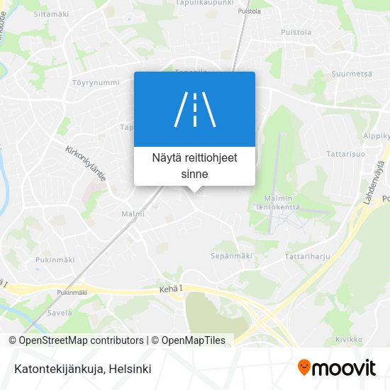 Katontekijänkuja kartta