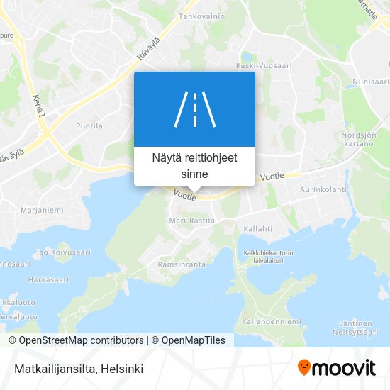 Matkailijansilta kartta