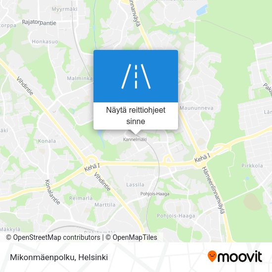 Mikonmäenpolku kartta