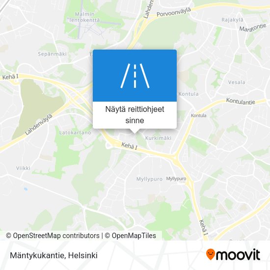 Mäntykukantie kartta