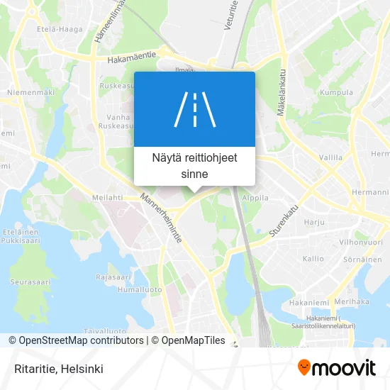 Ritaritie kartta