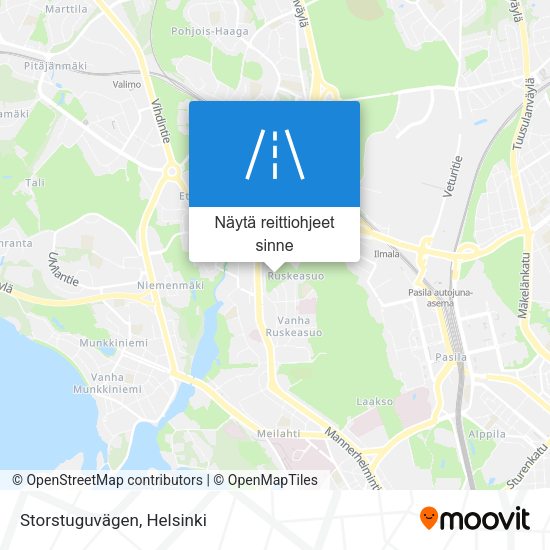 Storstuguvägen kartta
