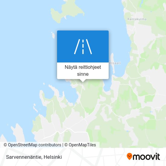 Sarvennenäntie kartta