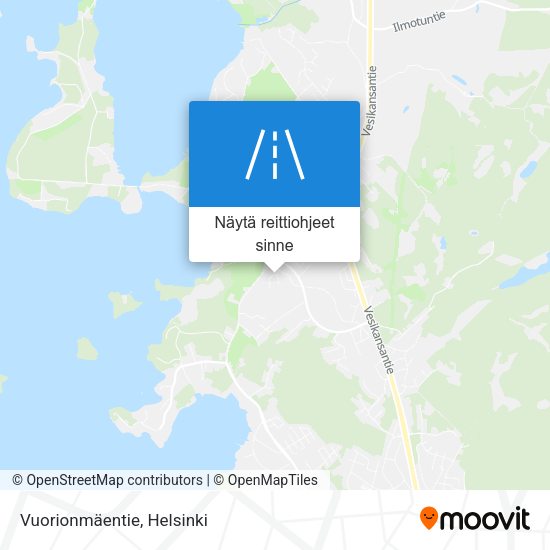 Vuorionmäentie kartta