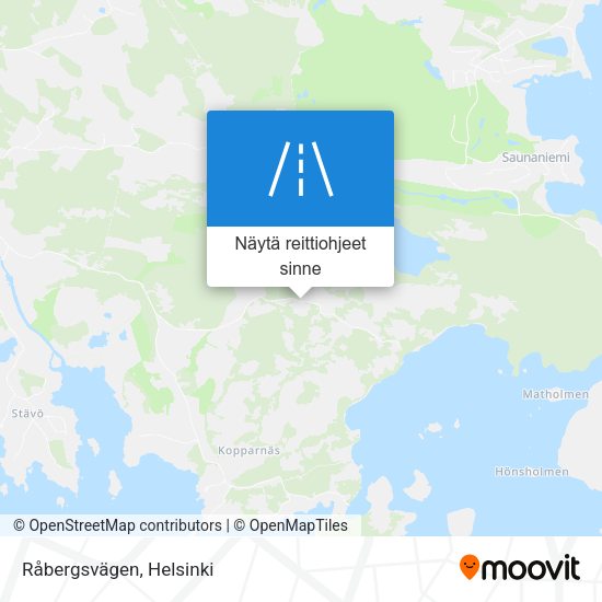 Råbergsvägen kartta