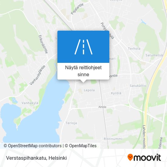 Verstaspihankatu kartta