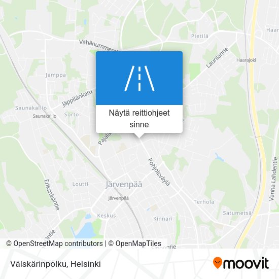 Välskärinpolku kartta