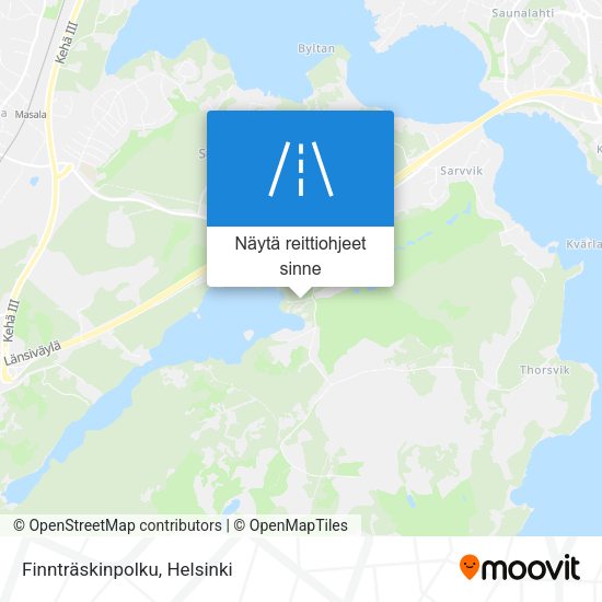 Finnträskinpolku kartta