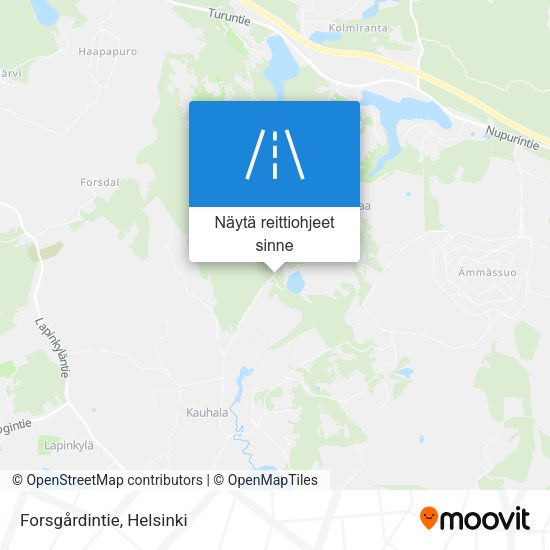 Forsgårdintie kartta