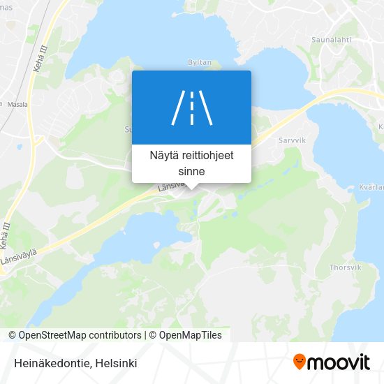 Heinäkedontie kartta