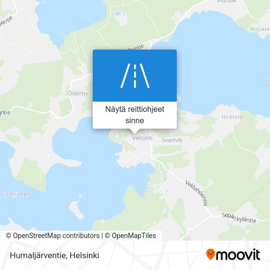 Humaljärventie kartta