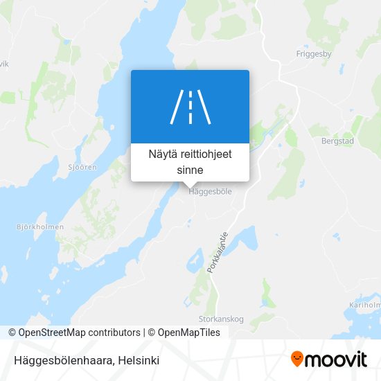 Häggesbölenhaara kartta