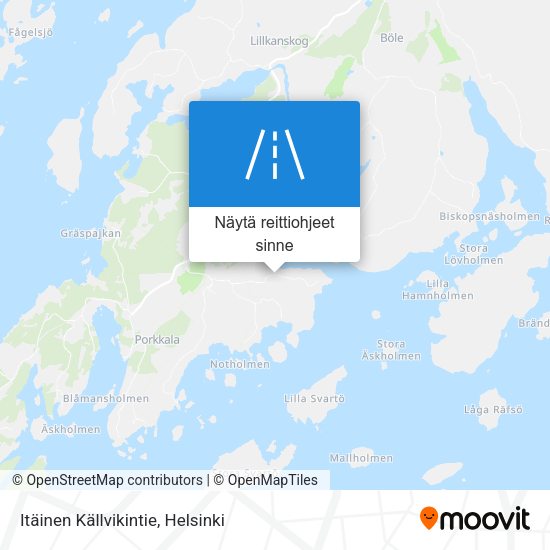 Itäinen Källvikintie kartta