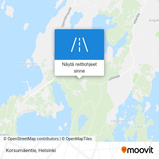 Korsumäentie kartta