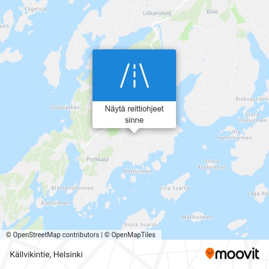 Källvikintie kartta