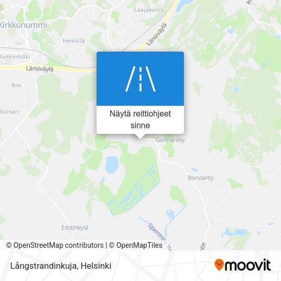 Långstrandinkuja kartta