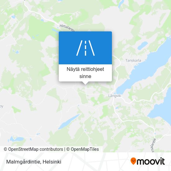 Malmgårdintie kartta