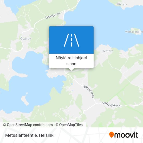 Metsälähteentie kartta