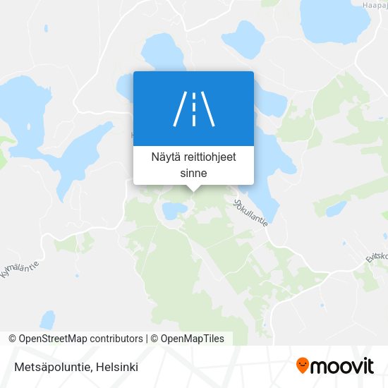 Metsäpoluntie kartta