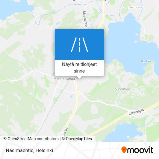 Näsimäentie kartta