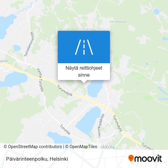 Päivärinteenpolku kartta