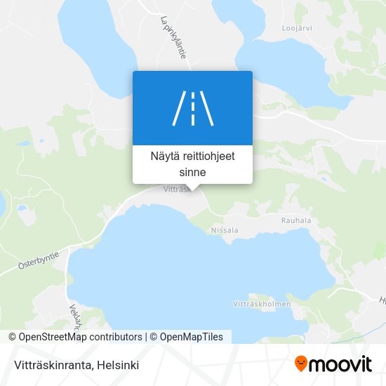 Vitträskinranta kartta