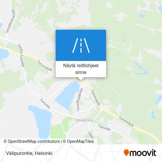 Välipurontie kartta