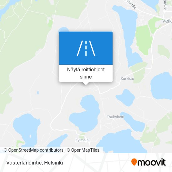 Västerlandintie kartta