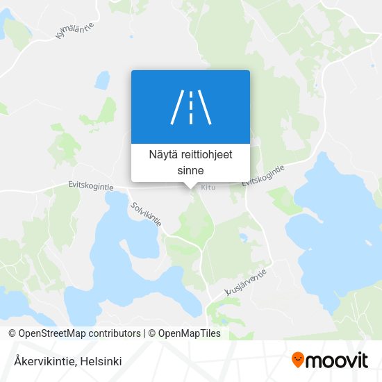 Åkervikintie kartta
