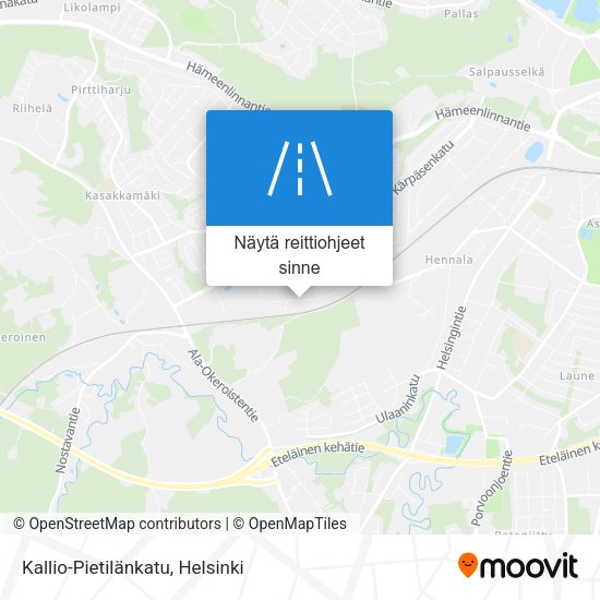 Kallio-Pietilänkatu kartta