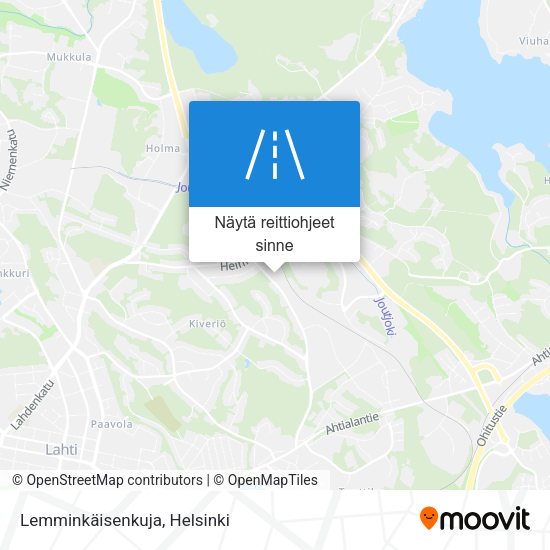 Lemminkäisenkuja kartta