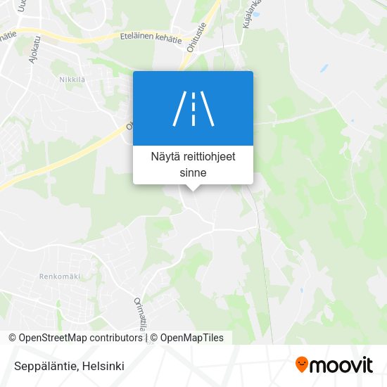 Seppäläntie kartta