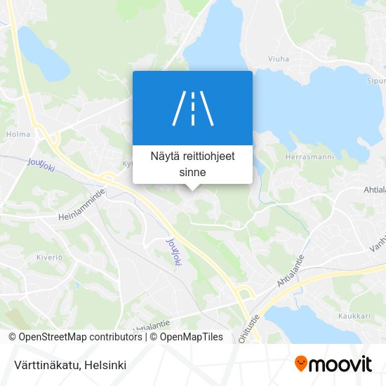 Värttinäkatu kartta