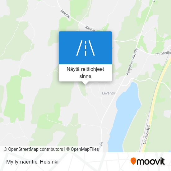 Myllymäentie kartta