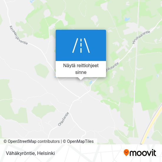Vähäkyröntie kartta