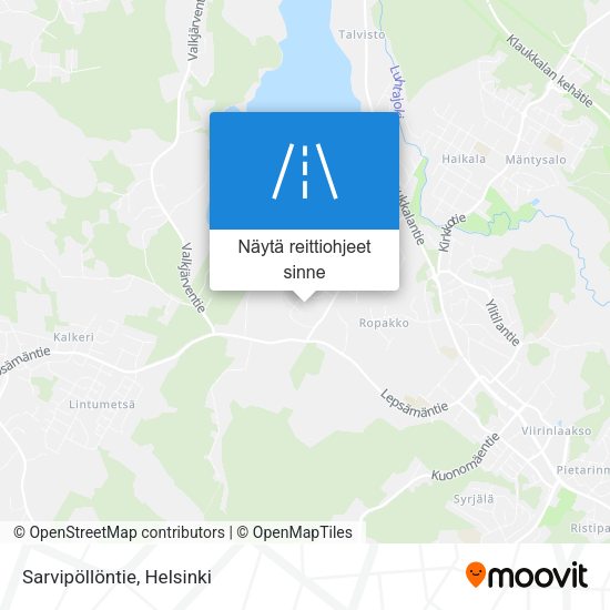 Sarvipöllöntie kartta