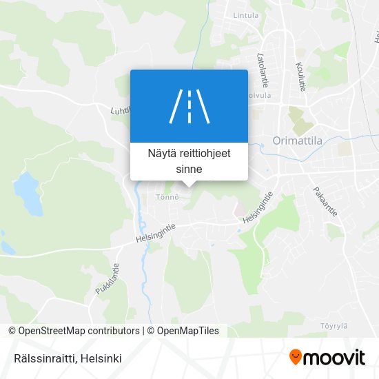 Rälssinraitti kartta